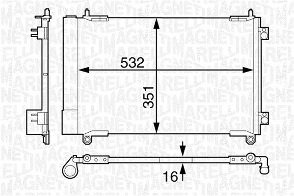 MAGNETI MARELLI Kondensaator,kliimaseade 350203613000